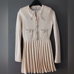 Self Portrait Cream Dress Size M